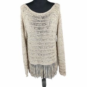 INTERMIX Fringe Tunic/blouse